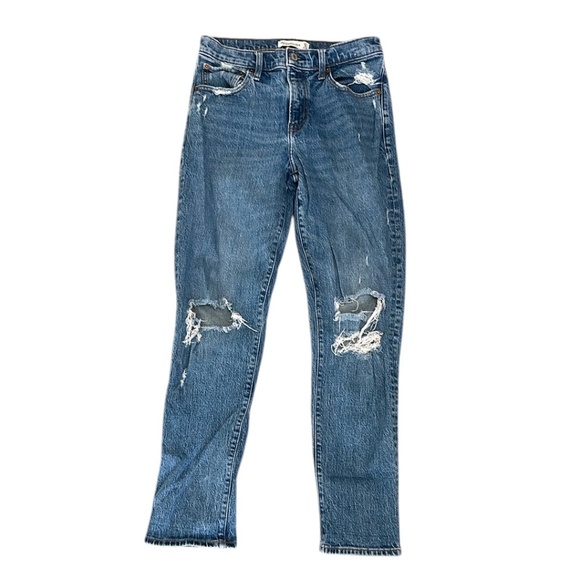 Abercrombie & Fitch The Boyfriend Mid Rise Jeans 27 - Picture 1 of 9